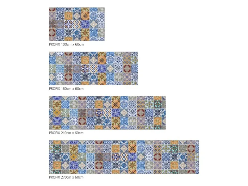MySpotti Küchenrückwand Profix Cucina Pablo Fliese 210 x 60 cm Bunt< Küchenrückwände
