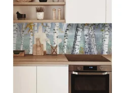 MySpotti Küchenrückwand Profix Cucina Birkenwald 160 x 60 Birken-Weiß< Küchenrückwände