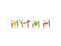 MySpotti Küchenrückwand Profix Cucina Eisfrüchte 270 x 60 cm Kristallklar< Küchenrückwände