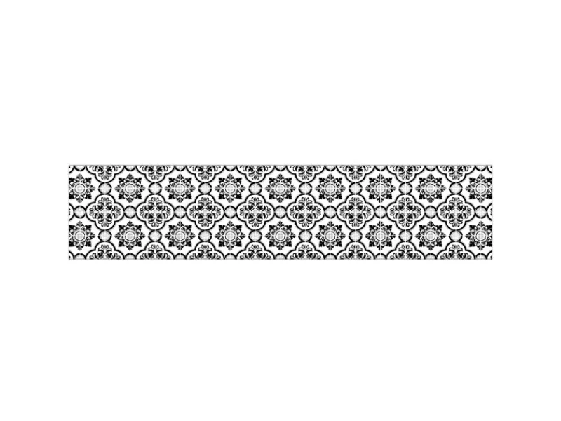 Küchenrückwände<MySpotti Küchenrückwand Profix Cucina Elena Fliese 270 x 60 cm Schwarz-Weiß