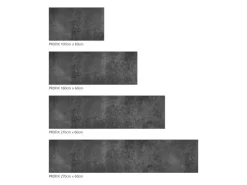 Küchenrückwände<MySpotti Küchenrückwand Profix Cucina Concrete Black 270 x 60 cm Grau