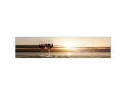 MySpotti Küchenrückwand Profix Cucina Feierabend 270 x 60 cm Weinrot< Küchenrückwände