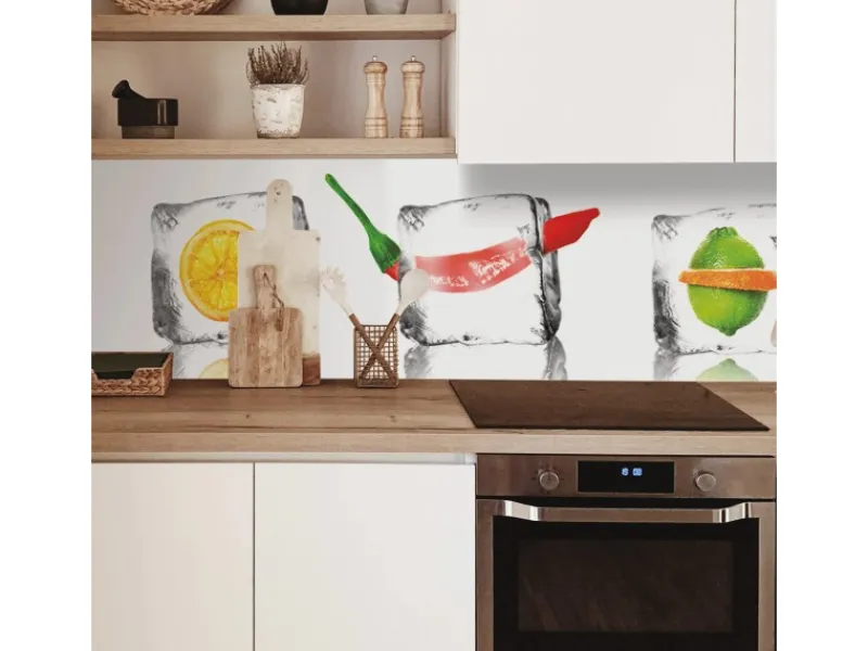 Küchenrückwände<MySpotti Küchenrückwand Profix Cucina Eisfrüchte 100 x 60 cm Kristallklar