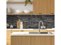 Online MySpotti Küchenrückwand Profix Cucina Nero 270 x 60 cm Stein Anthrazit