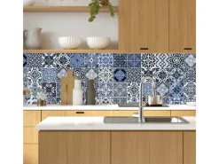 MySpotti Küchenrückwand Profix Cucina Stefano 160 x 60 cm Stein Weiß-Blaugrau< Küchenrückwände