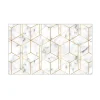 MySpotti Küchenrückwand Profix Cucina Nicole 100 x 60 cm Gold-Weiß