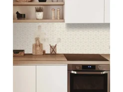 MySpotti Küchenrückwand Profix Cucina Hexagon 160 cm x 60 cm Creme< Küchenrückwände