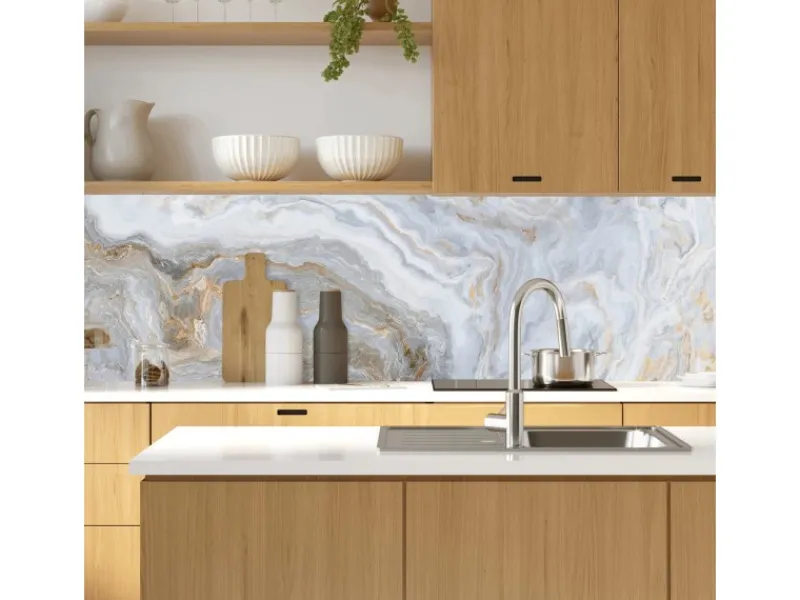 Küchenrückwände<MySpotti Küchenrückwand Profix Cucina Stig 160 x 60 cm Beige-Marmoriert