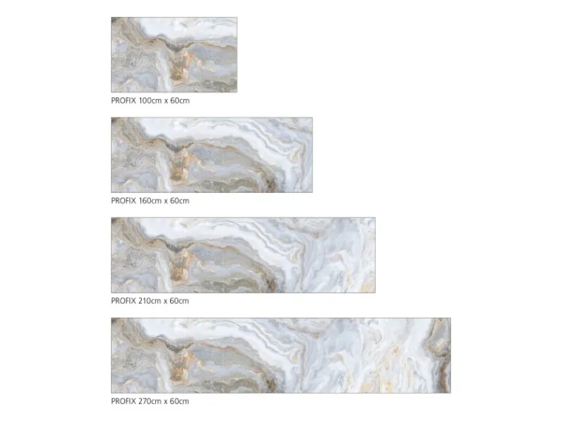Küchenrückwände<MySpotti Küchenrückwand Profix Cucina Stig 160 x 60 cm Beige-Marmoriert