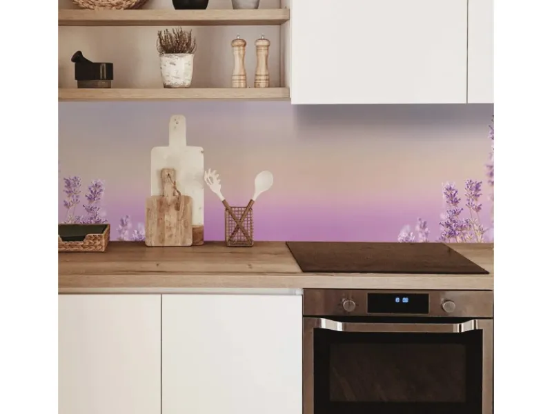 Discount MySpotti Küchenrückwand Profix Cucina Lavendelhügel 210 x 60 cm Lila