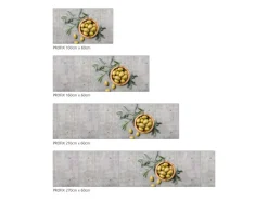 Sale MySpotti Küchenrückwand Profix Cucina Olive & Concrete 270 x 60 cm Grau-Gelb