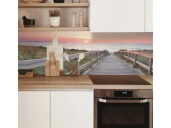 Hot MySpotti Küchenrückwand Profix Cucina Ostseestrand 210 x 60 cm Pink