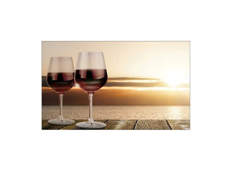 Herde|Kochfelder<MySpotti Küchenrückwand Profix Cucina Feierabend 100 x 60 cm Weinrot