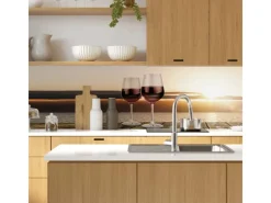 Herde|Kochfelder<MySpotti Küchenrückwand Profix Cucina Feierabend 100 x 60 cm Weinrot