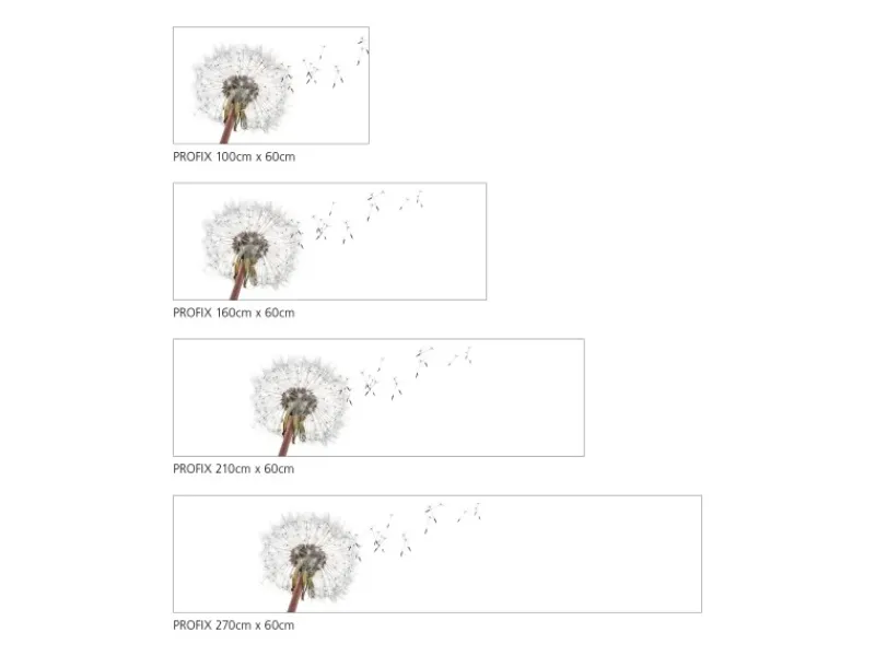Küchenrückwände<MySpotti Küchenrückwand Profix Cucina Dandelion 100 x 60 cm Weiß-Grau