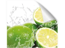 Myspotti Küchenrückwandfolie Aqua Limette Selbstklebend 280 cm x 60 cm< Küchenrückwände