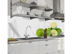 Myspotti Küchenrückwandfolie Aqua Limette Selbstklebend 280 cm x 60 cm< Küchenrückwände