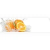 Outlet Myspotti Küchenrückwandfolie Aqua Orange Selbstklebend 280 cm x 60 cm