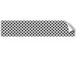 Best Myspotti Küchenrückwandfolie Chadi Selbstklebend 280 cm x 60 cm Schwarz-Weiß
