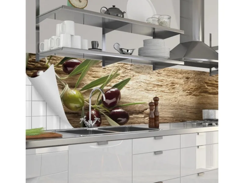Best Myspotti Küchenrückwandfolie Mediterran Selbstklebend 280 cm x 60 cm