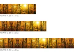 New Myspotti Küchenrückwandfolie Herbstwald Selbstklebend 450 cm x 60 cm
