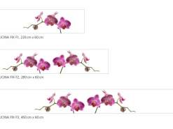 Myspotti Küchenrückwandfolie Orchidee Pink Selbstklebend 450 cm x 60 cm< Küchenrückwände