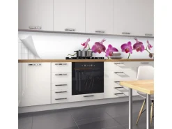 Myspotti Küchenrückwandfolie Orchidee Pink Selbstklebend 450 cm x 60 cm< Küchenrückwände