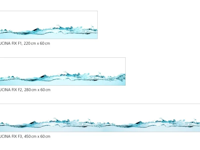 Online Myspotti Küchenrückwandfolie Wasser Selbstklebend 450 cm x 60 cm