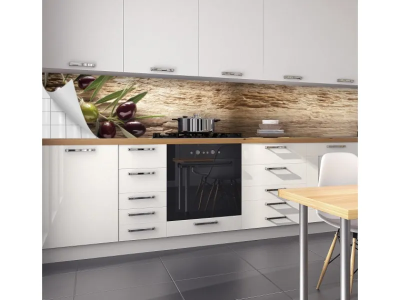 New Myspotti Küchenrückwandfolie Mediterran Selbstklebend 450 cm x 60 cm