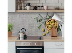 Küchenrückwände<Myspotti Küchenrückwandfolie Olive and Concrete Selbstklebend 220 cm x 60 cm
