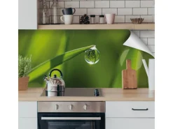Clearance Myspotti Küchenrückwandfolie Tautropfen Selbstklebend 220 cm x 60 cm