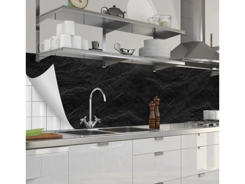 Küchenrückwände<Myspotti Küchenrückwandfolie Slate Selbstklebend 280 cm x 60 cm