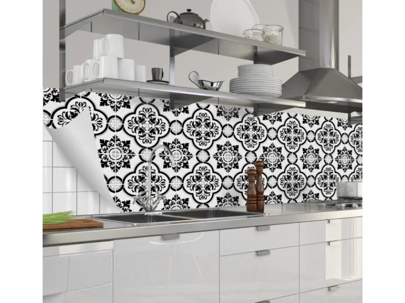 Hot Myspotti Küchenrückwandfolie Elena Fliese Selbstklebend 280 cm x 60 cm