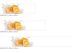 Küchenrückwände<Myspotti Küchenrückwandfolie Aqua Orange Selbstklebend 220 cm x 60 cm