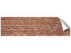 Online Myspotti Küchenrückwandfolie Brick Wall Selbstklebend 220 cm x 60 cm Ziegelrot