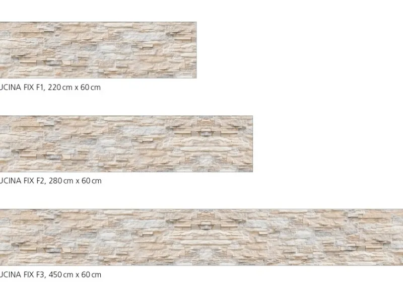 Discount Myspotti Küchenrückwandfolie Bruchsteinwand Beige Selbstklebend 280 cm x 60 cm