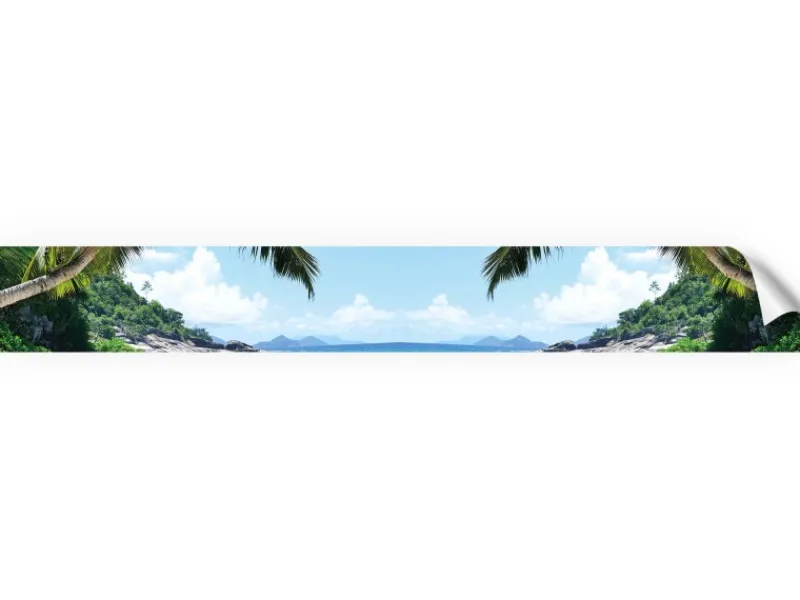 Küchenrückwände<Myspotti Küchenrückwandfolie Seychellen Selbstklebend 450 cm x 60 cm
