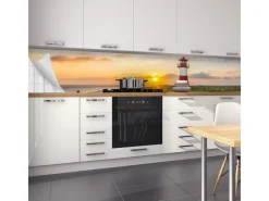 Myspotti Küchenrückwandfolie Leuchtturm Sylt Selbstklebend 450 cm x 60 cm< Küchenrückwände