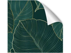 Myspotti Küchenrückwandfolie Leaves Green Selbstklebend 450 cm x 60 cm< Küchenrückwände