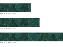 Myspotti Küchenrückwandfolie Leaves Green Selbstklebend 450 cm x 60 cm< Küchenrückwände