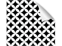Myspotti Küchenrückwandfolie Chadi Selbstklebend 450 cm x 60 cm Schwarz-Weiß< Küchenrückwände