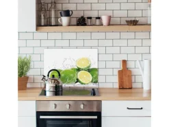 Myspotti Mini-Spritzschutzplatte Aqua Limette 59 cm x 41 cm< Küchenrückwände|Kochfelder