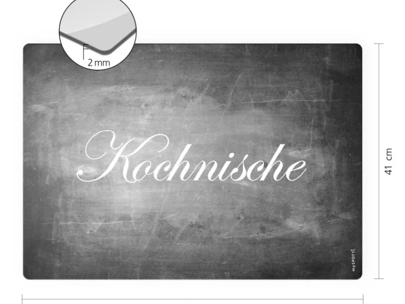 Discount Myspotti Mini-Spritzschutzplatte Kochnische 59 cm x 41 cm