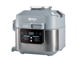 New Ninja Cooking System und Heißluftfritteuse ON400DE Speedi Rapid Hellgrau