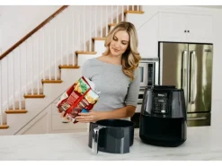 Best Ninja Heißluftfritteuse AF100EU Grau-Schwarz