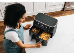Hot Ninja Heißluftfritteuse Foodi Max AF400EU Dual Zone Schwarz