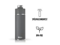 New Ninja Trinkflasche Thirsti DW1801EUUKGY 530 ml Grau