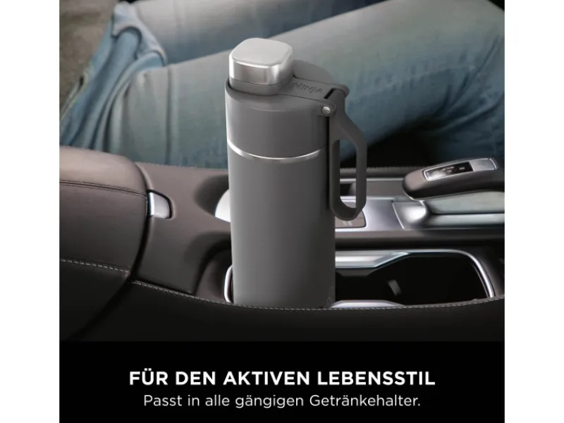New Ninja Trinkflasche Thirsti DW1801EUUKGY 530 ml Grau