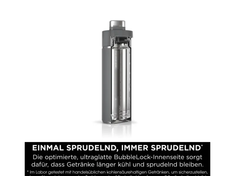 New Ninja Trinkflasche Thirsti DW1801EUUKGY 530 ml Grau