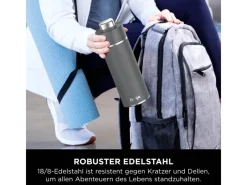 New Ninja Trinkflasche Thirsti DW1801EUUKGY 530 ml Grau